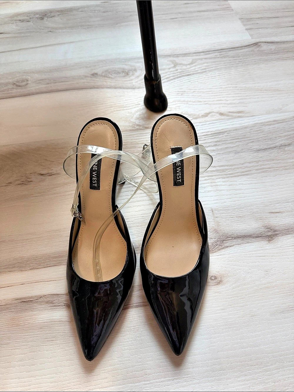 NINE WEST Sparkel Pointed-Toe Heels in Black